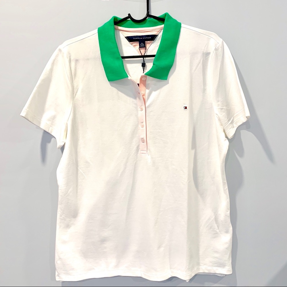 Tommy Hilfiger XL White Heritage Polo